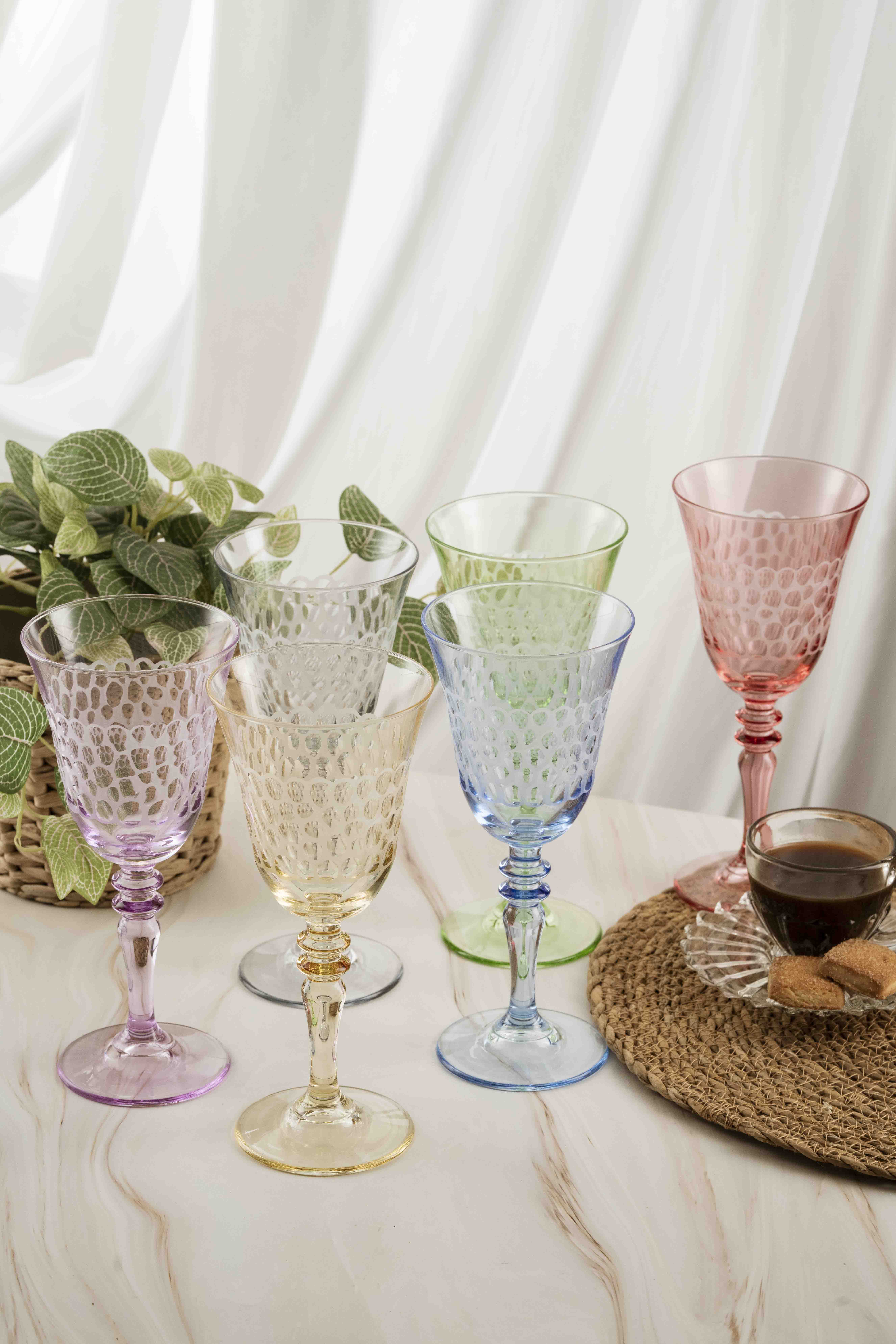 Grape Colored Tall Glass 270ml