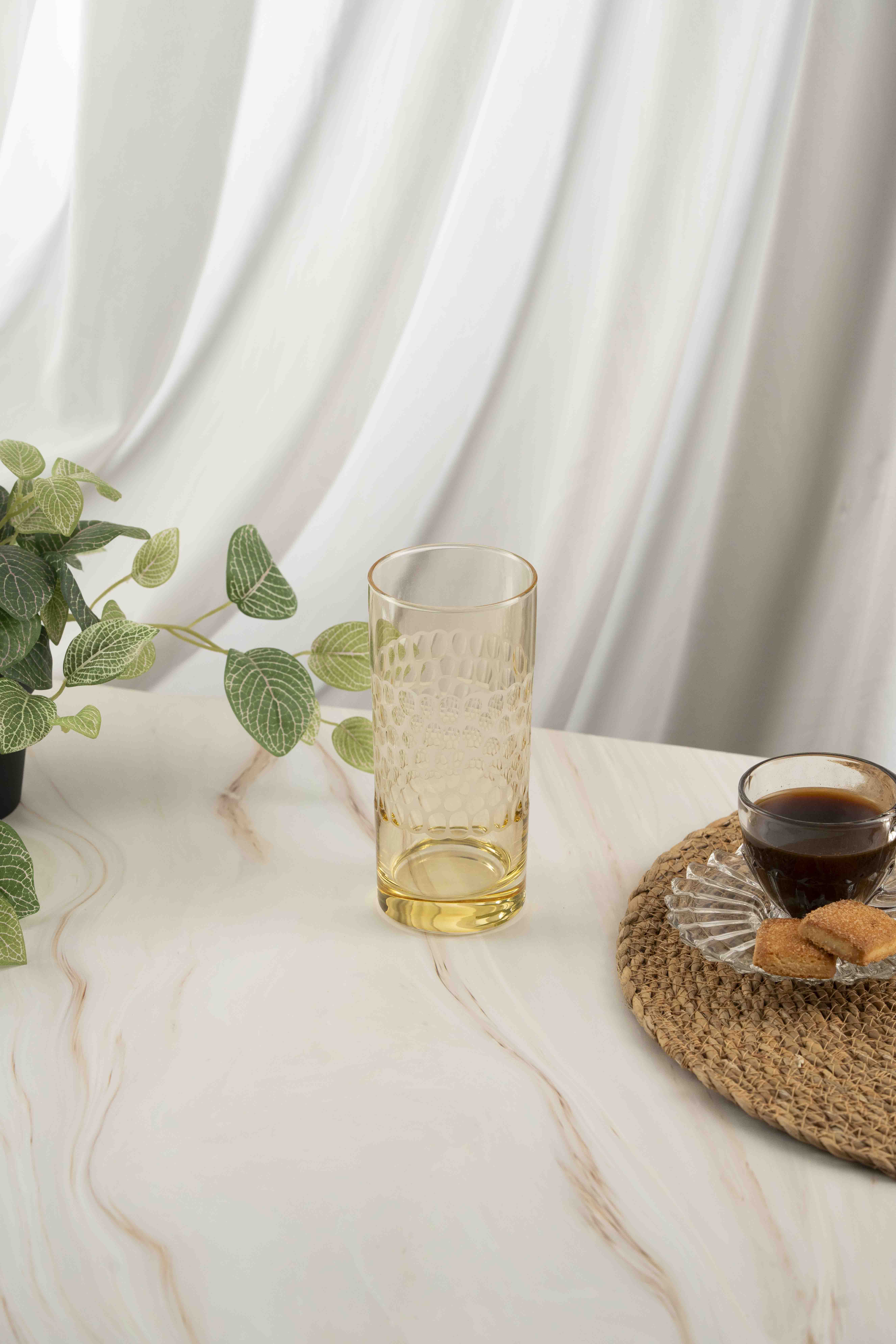 Grape Colored Tall Water Glass 485ml